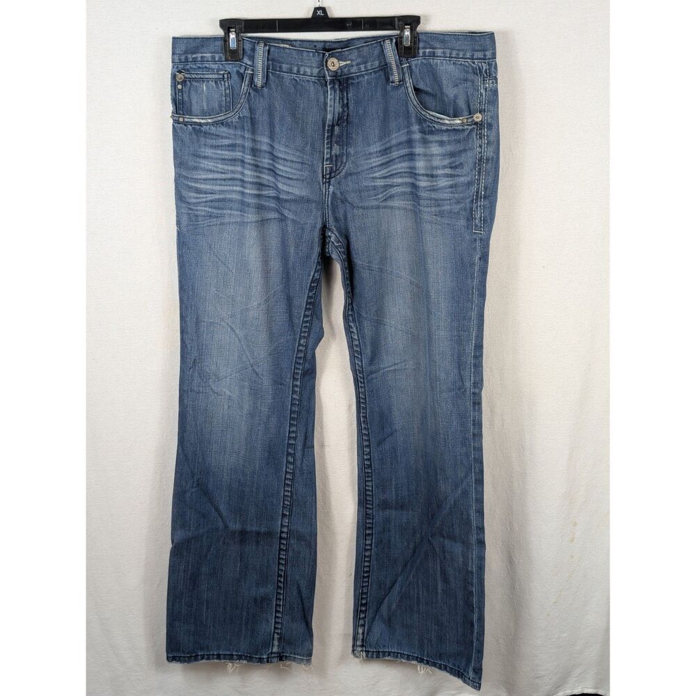 Marc Ecko Cut & Sew Bootcut Jeans Blue Men's Size 36x32